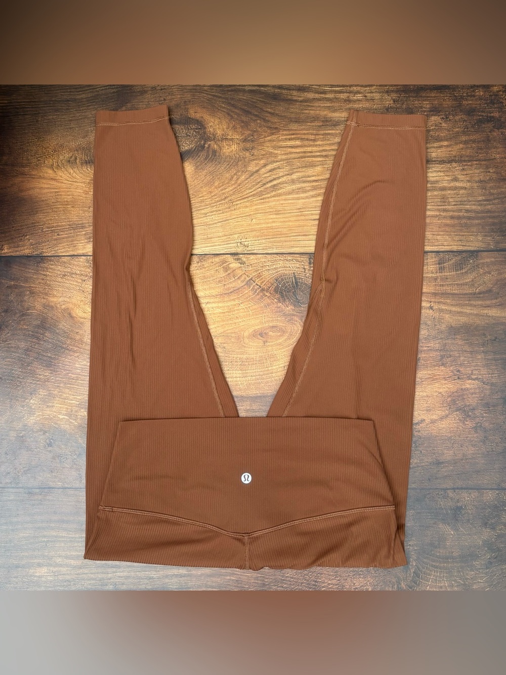 Lululemon Align Ribbed High Rise Pant 25" In Roasted Brown Size 10